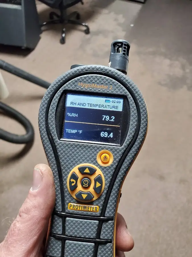 Moisture meter humidity assessment for Fire & Smoke Damage Restoration in Sealy